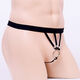 Men's T-string Sexy T-Pants Men's Hollow Fully Transparent Low-Waist Thin Belt Elastic Tight Creative Underwear T290 Black One Size