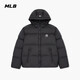 MLB Official Fashionable and Versatile Atmosphere Hooded Goose Down Down Jacket for Men and Women Couples Winter New DJB40 New York Yankees/Black S (It is recommended to take one size smaller)