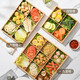 Nine-grid tray tableware, hot pot side dish platter, bamboo wooden tray around the stove, tea snack box, dried fruit plate, wooden tray, hot pot preparation tray, nine-grid natural bamboo, waterproof and mildew-proof