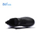 361 Children's Cotton Shoes 2025 Winter Light Cushioning Plus Velvet Warm Sports Running Shoes for Men, Women, Small, Medium and Large Children Black 35