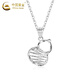China Gold (CHINA GOLD) PT950 platinum gourd pendant for women new platinum winding Valentine's Day birthday gift for girlfriend and wife Platinum gourd pendant about 0.8g free silver chain
