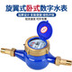 Steel pre-made digital water meter rotor type tap water meter horizontal iron with iron connection DN15 (4 points)