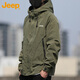 Jeep (Jeep) Jacke Herren Frühling und Herbst Ladung Jacke Herren lässige losen Arbeitskleidung Herrenkleidung Militärgrün XL