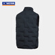 VICTOR Victory Badminton Jacket Winter Warm Down Jacket Men's and Women's Down Jacket Slim Fit Down Vest J-55701 C Carbon Black S