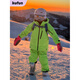 KuFeng KuFeng (Kufun) children's men's and women's ski clothing, new ski clothing tops, double board equipment, Aurora purple overalls, fast delivery 110cm 110