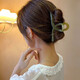 Jelly Color 11CM Cross Clip Temperament Hair Clip Simple Shark Clip Bath Hair Clip Headwear Women Jelly Coffee 11CM
