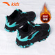 ANTA (ANTA) children's cotton shoes plus velvet to keep warm official flagship 2026 summer new anti-slip and wear-resistant cotton shoes for 6-16 years old black/fluorescent aqua-6902 37