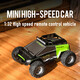 1 32 mini full-scale remote control car charging off-road car RC high-speed drift racing boys and children toys s638 green
