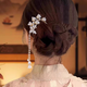 Crystal u-shaped hairpin, tassel hairpin for women, new Chinese style hairpin, ancient style hairpin, ball head, practical hairpin