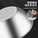 BAYCO 304 stainless steel basin, vegetable basin, salad bowl, thickened noodle and egg basin, seasoning basin with scale 17CM BG8308