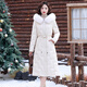 MDUG light luxury brand Haining fur genuine leather clothing for women over the knee long 2025 winter new style leather clothing waisted sheepskin off-white real fox fur collar L weight 100_110Jin Jin equals 0.5 kg MDUG light luxury brand Haining fur genuine leather clothing for women over the knee long 2025 winter new style leather clothing waisted sheepskin off-white real fox fur collar L weight 100_110Jin Jin equals 0.5 kg