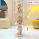 Yusenyi model gram display transparent display stand rmax beats single blind box storage bubble Tema labbu display box 3 medium-sized single rooms, free non-returnable glue 3 medium-sized single rooms, free non-returnable glue