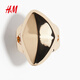 H&M 2025 new autumn women's 2-piece asymmetric ring 1281491 gold/silver M/L