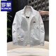 ROMON Workwear Stand Collar Jacket Men's 2025 Spring and Autumn New Fashion Brand Versatile Casual American Jacket Black L Recommended 115-130 Jin Jin equals 0.5 kg