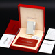 Dupont (S.T.Dupont) gebraucht 95 neu S.T.Dupont Dupont aufblasbares Longsheng-Feuerzeug GATSBY Gatsby Herrenaccessoires Luxus-Geschenkkollektion Longsheng versilberte vertikale Streifen Originalverpackung 251020002