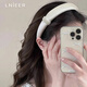 Lnieer allows me to dazzle Zhao Lusi's same style black pearl headband for women 2025 new hot style light luxury and high-end headband black pearl headband same as Ruth's