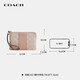 COACH brand direct supply women's clutch bag wrist bag wallet sand yellow CW854 New Year gift for girlfriend