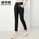 Bosideng down pants for women's outer wear, fashionable thickened straight legs for middle-aged and elderly people, thin and light mother's down cotton pants on clearance Zhangqinglan 5278 S 160/68A