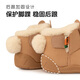 Kids.ing Kedi Star Baby Cotton Shoes Winter Boys and Girls Thickened Toddler Shoes Kindergarten Cotton Boots Khaki 24