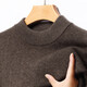 Deer King Optim 100 Pure Cashmere Sweater Men's Small Turtle Neck Double Ply Thickened Sweater High-end Men's Bottoming Sweater Honey Tea Gray 2XL 180 Recommended 155/170Jin Jin is equal to 0.5 kg