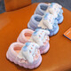 New autumn and winter children's cotton slippers cute cartoon boys and girls indoor girls' slippers infant baby cotton shoes upgraded version purple-slippers 12 26/27 size inner length 16CM