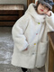 BALA is suitable for autumn and winter new children's fur coat imitation mink fur all-in-one coat for girls, middle and large children, milk tea color 110, recommended height is about 105CM