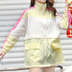 Langyue Women's Summer Thin Jacket Women's Air Conditioning Shirt Korean Style Loose Student BF Thin Top Shirt LWFS194232 Yellow One Size