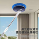 Shantou Lincun German electric mop wireless household cleaning window glass mopping car wash multifunctional long handle cleaning machine dark blue + retractable rod + 360 rotation + 2 mop heads