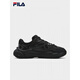 FILA Mars 4 S mesh retro running shoes men's shoes 2025 winter new dad shoes breathable sports shoes black/grey black/grey-BP 40.5