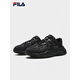 FILA Mars 4 S mesh retro running shoes men's shoes 2025 winter new dad shoes breathable sports shoes black/grey black/grey-BP 40.5