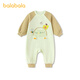 BALABALA balaOne BALABALA children's clothing baby jumpsuit 2025 new spring fashion fashionable and cute yellow coffee tone 00335 66cm