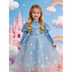 Children's Frozen Elsa princess dress autumn and winter little girl high-end birthday tutu skirt girl Elsa plus velvet plus velvet dress single skirt 120