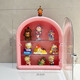 Star People Display Box Blind Box Storage Box Display Stand Ornament Doll Display Cabinet Dustproof Large Capacity Bubble Mart Pink HD Transparent Panel + Magnetic Switch + Free Disassembly and Assembly of Partitions