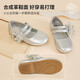 M1&M2 Spanish children's shoes, children's leather shoes, spring and autumn girls' Mary Jane princess shoes, dance shoes, single shoes, non-slip dress shoes, black, size 33, suitable for feet 19.5~20cm long