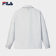 FILA official men's cotton jacket 2026 spring new fashion casual lapel jacket simple and comfortable jacket void gray-GY M 170/92A/M