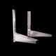 Suitable for Midea Gree stainless steel air conditioner outdoor unit bracket 1-1.5P/2P/3P air conditioner rack universal type 1-1.5 HP luxury version stainless steel complete set with screws