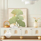 
Shunjixiangli cream style restaurant decoration painting Ginkgo leaf kitchen dining table background wall mural painting log style small fresh dining room hanging painting G3895 70*70 crystal porcelain aluminum alloy gold frame