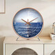 Ocean display clock, table clock, living room ornaments, home desktop high-end table clock, simple and atmospheric clock, modern creativity, table clock A839 gold, Swiss movement, accurate and durable, 8 inches in diameter, 20 cm