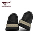 Sept loups Chaussures officielles pour hommes chaussures décontractées épaisses semelles extérieures chaussures de travail simples chaussures de sport w8343760631 noir 41