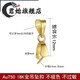 Junshi pure 18k gold jade gold buckle pendant Hetian jade Au750 gold necklace imitation gold white gold melon seed buckle white pearl straight pin buckle
