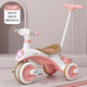 Children's tricycle with music bicycle 1 3 6 year old baby stroller light pedal bicycle child bicycle princess pink pedals removable music light + push handle