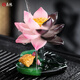 Yaode color-changing tea pet ornaments can raise creative lotus golden toad tea play tea table tea table tea set accessories decoration high-end golden toad play dew gift box