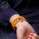 Manla Yupei natural beeswax multi-ring bracelet for women DIY turquoise jade 925 silver amber chicken fat yellow multi-treasure bracelet style 1
