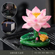 Yaode color-changing tea pet ornaments can raise creative lotus golden toad tea play tea table tea table tea set accessories decoration high-end golden toad play dew gift box