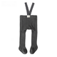Spring and Autumn Baby Weightlifting Pants Category A Baby Belly Protection Children's Suspender Pantyhose Boys and Girls Infant and Toddler Leggings Dark Gray (With Feet) One Size S Size (7-9kg)