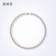 Freshwater Pearl Necklace Mother's Style Women's Near Round Necklace Clavicle Chain Respect Season 8:05-9:00 5mm 925 Silver Stick Buckle Freshwater Pearl Necklace Approximately 44cm44cm