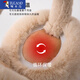 Woodpecker Warm Earmuffs Winter Women's Ears Warm Antifreeze Cute Children's Earmuffs Cycling Outdoor Autumn and Winter Coldproof Plush Earbags Off-white Foldable Imitation Rabbit Fur Soft and Comfortable