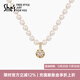 She s Qianzi fashionable and elegant craftsmanship pearl short necklace necklace light luxury high-end clavicle chain birthday gift for women necklace 6mmSPP8719277