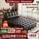Fasati sofa bed foldable dual-use small apartment living room multi-functional telescopic lazy sofa bed all-in-one dual-use 1.22m single seat Italian thickened ecological cowhide powder-free 45D
