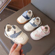 Terranis Yangma recommends boys' 2024 autumn new 0-1-2 year old baby toddler shoes infant leather anti-slip gray 23_inner length 15.0cm